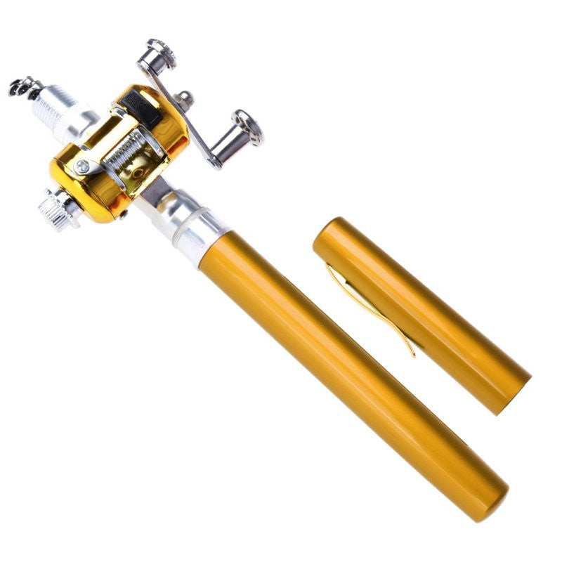 BassSmasher Portable Mini Fishing Rod With Reel (6 Colors Available)