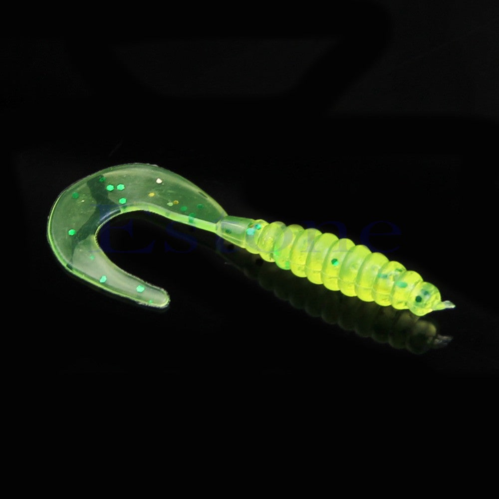 Earthworm Tail Shaped Soft Lures (10 Pieces) BSS-S05