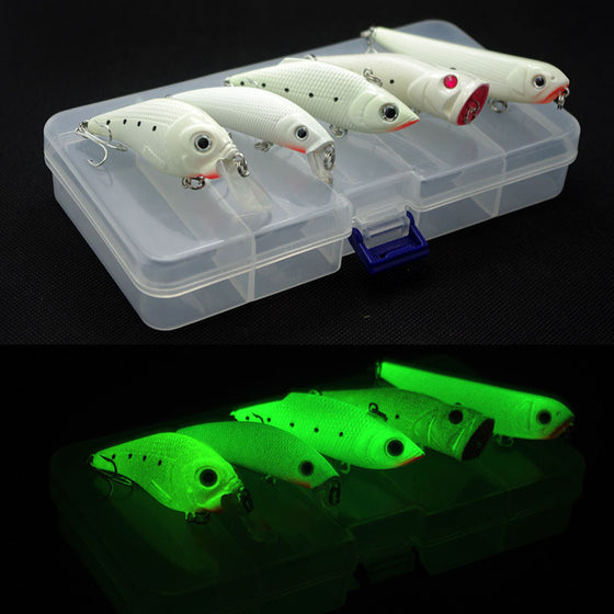 5 Piece Smasher Glow Lures (Glow In Dark)